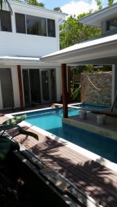 Renovation Little Cove Home Noosa Heads - Pool Area almost complete