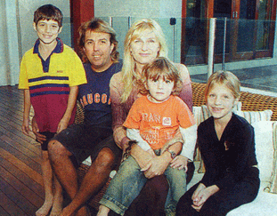 Adrian and Anna Batista with Luke, Alicia and Arial.